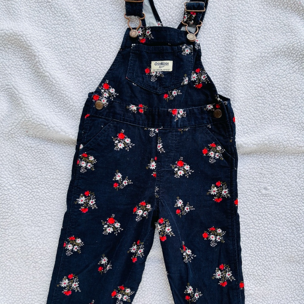 Floral Oshkosh overalls